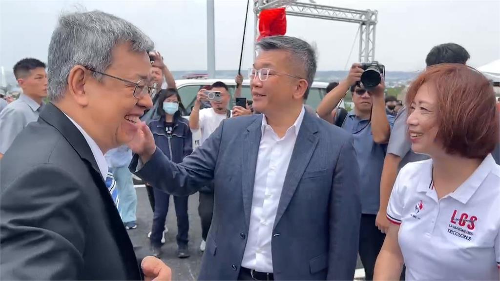 國1接74線交流道通車典禮 藍綠台中市長人選到齊比政績