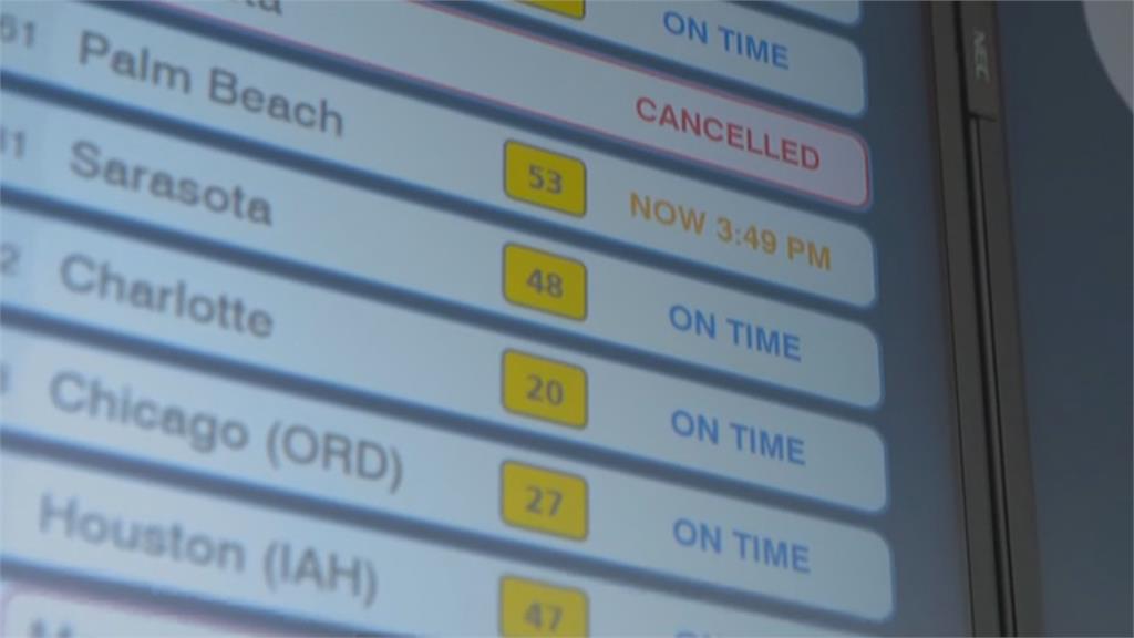 美國政府關門「間接影響」航空交通 超過9千架航班延誤