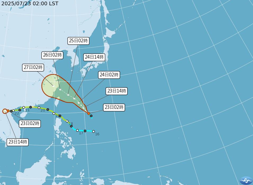準颱風范斯高「最新模擬路徑」曝光!粉專警示「這2地」恐遭狠掃:雨襲機率高