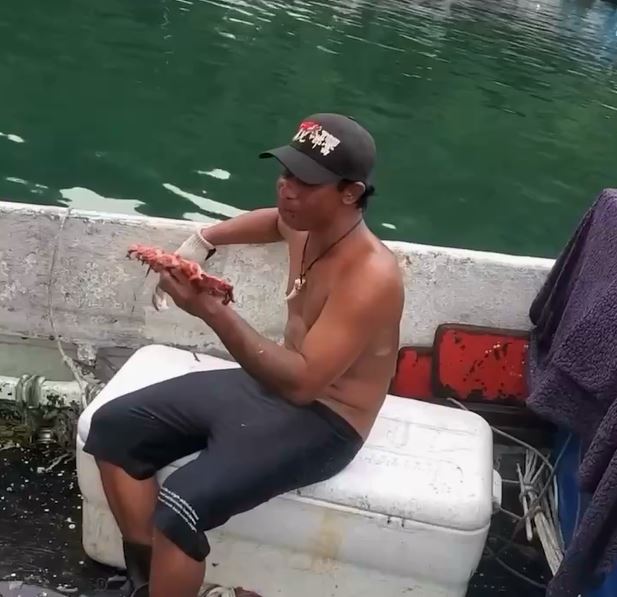 生魚片未去骨直接啃 外籍移工讚:非常好吃