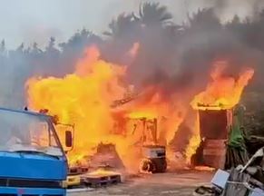 桃園八德棧板工廠火警延燒鴿舍 15隻賽鴿險成BBQ