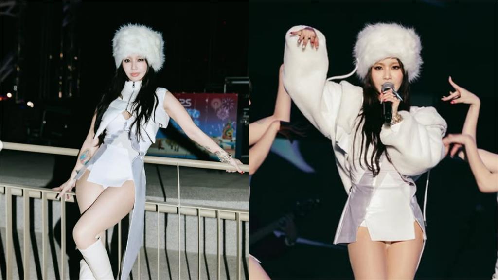 跨年夜陳芳語耍辣「穿白色戰袍」!藏不住「飽滿曲線」辣翻全網喊救命